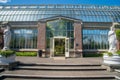 Beautiful green house at the Winter Garden at the Auckland Domain, New Zealand. Royalty Free Stock Photo