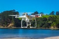 AUCKLAND, NEW ZEALAND - May 6, 2017: Editorial photo of a DJI phantom 3 standard drone equipped with high resolution video camera