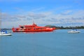 Sealink crossover ferry in Tamaki river Royalty Free Stock Photo