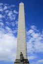 Auckland, New Zealand: The obelisk atop One Tree Hill Royalty Free Stock Photo