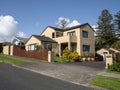 Low angle view of large suburban house in Howick.