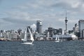 AUCKLAND,NZ - Jul 2019: Auckland Skyline. It`s the largest and most populous urban area in the country