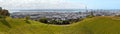 Auckland Panorama from Mount Eden, New Zealand Royalty Free Stock Photo