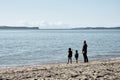 Auckland`s Mission bay beach in mid-day time