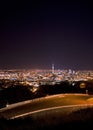 Auckland skyline night view