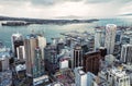Auckland skyline from the Sky Tower, New Zealand Royalty Free Stock Photo