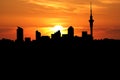 Auckland at sunset