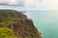 Auckland west coast high cliffs and the sea view Royalty Free Stock Photo
