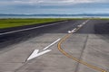Aucland airport airstrip Royalty Free Stock Photo