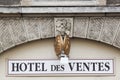 Auction house in France called hotel des ventes