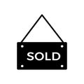 Auction icon vector. bargaining illustration sign. sold symbol or logo.