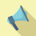 Auction megaphone icon flat vector. Judge process Royalty Free Stock Photo