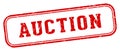 auction stamp. auction rectangular stamp on white background Royalty Free Stock Photo