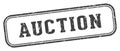 auction stamp. auction rectangular stamp on white background Royalty Free Stock Photo