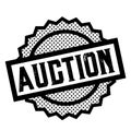 Auction stamp on white Royalty Free Stock Photo