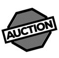Auction stamp on white Royalty Free Stock Photo