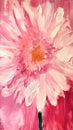 Auction of a stunning flower pink vase background daisy energetic mood portrait of an untitled princess