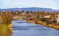 The Aude river in Carcassonne Royalty Free Stock Photo