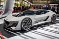 Audi AI RACE & x28;PB18& x29; e-tron concept super car unveiled at the Paris Motor Show. France - October 3, 2018 Royalty Free Stock Photo