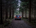 Audi A6 Allroad seen from the back Royalty Free Stock Photo