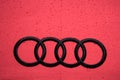 Audi Car Brand Logo In Red Royalty Free Stock Photo