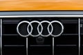 Audi company logo on car