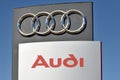 Audi logotype in Vilnius Royalty Free Stock Photo