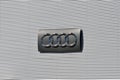 Audi logotype on the wall Royalty Free Stock Photo