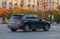 Audi Q5 4.0 TDI at Sunrise Royalty Free Stock Photo