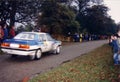 Audi 90 Quattro driven by Mikael Ericsson at The Lombard RAC Rally, Clumber Park, November 24, 1985.