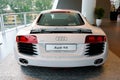 Audi R8 super car on display at Audi Centre Singapore Royalty Free Stock Photo