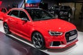 2018 Audi RS3 Sportback car Royalty Free Stock Photo