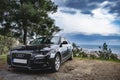 Audi A4 with the sea in the background