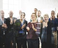 Audience Applaud Clapping Happines Appreciation Training Concept Royalty Free Stock Photo