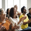 Audience Applaud Clapping Happiness Appreciation Training Concept Royalty Free Stock Photo