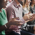 Audience Applaud Clapping Happiness Appreciation Training Concept Royalty Free Stock Photo