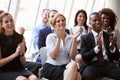 Audience Applauding Speaker At Business Conference Royalty Free Stock Photo