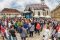 Audience at bikers' race finale