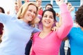 Audience Dancing At Outdoor Concert Performance Royalty Free Stock Photo