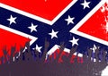 Confederate Civil War Flag Audience Reaction Royalty Free Stock Photo