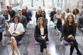 Audience Listening To Speaker At Conference Presentation