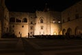 Audience of musical performance in Courtyard of Grand Master Palace in city of Rhodes Rhodes, Greece