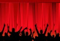 Audience & Red curtains