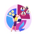 Audience segmentation abstract concept vector illustration.