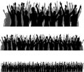 Audience Silhouettes Royalty Free Stock Photo