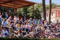 The audience in the stands at the 90th CSIO ROMA 2023 Royalty Free Stock Photo