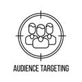 Audience targeting icon or logo