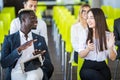 Audience team Applauding Speaker After Conference Presentation Royalty Free Stock Photo