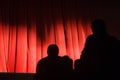 Audience in theater waiting for play to start Royalty Free Stock Photo
