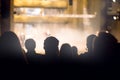 audience in the theater watching a play Royalty Free Stock Photo